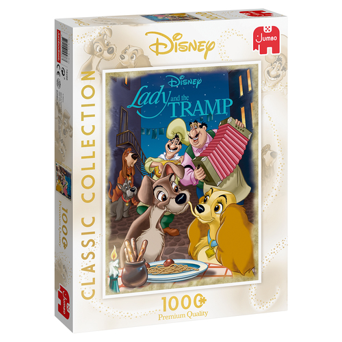 Jumbo Classic Collection - Lady & The Tramp 1000 pcs Pusle 1000 tk Multifilmid