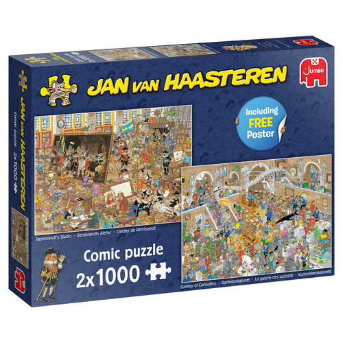 Jan van Haasteren A Trip to the Museum 2x1000 pcs Pusle 1000 tk Koomiksid