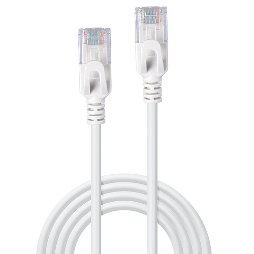 Lindy 1m Cat.6A U/UTP Ultra Slim Network Cable, Grey, afbeelding 3