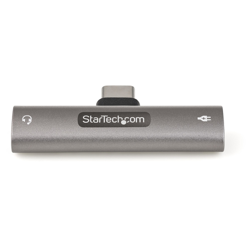 StarTech.com USB-C Audio & Oplaadadapter - USB-C Audio Adapter met 3.5mm TRRS KoptelefoonHeadset Jack en 60W USB Type-C Power Delivery Pass-through, afbeelding 2