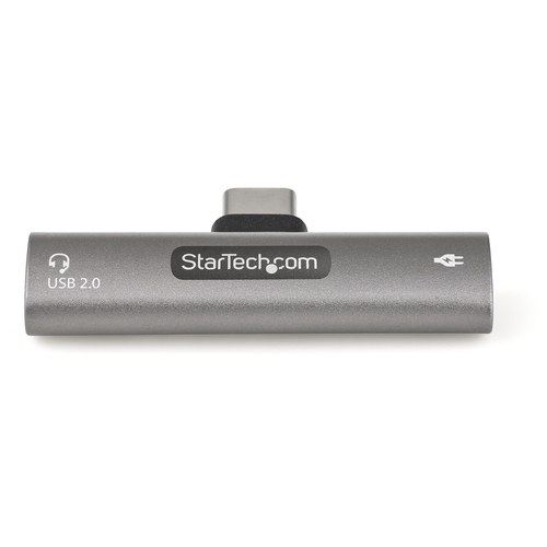 StarTech.com USB-C Audio & Oplaadadapter - USB-C Audio Adapter met USB-C KoptelefoonHeadset Poort en 60W USB Type-C Power Delivery Pass-through, afbeelding 7