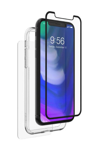 Zagg invisibleSHIELD Glass 360 - Carcasa protectora para teléfono móvil - negro - para Apple iPhone X - 200101567