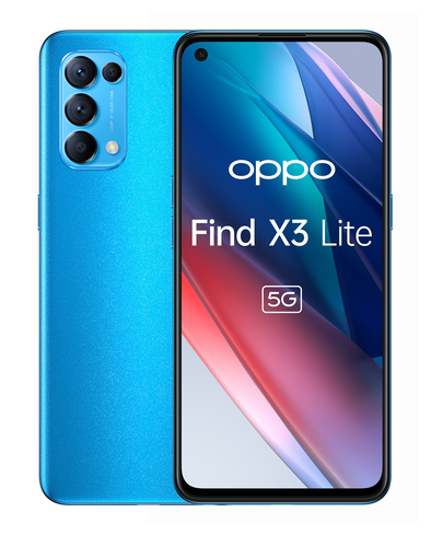 OPPO Find X3 Lite 16.3 cm (6.4") Dual SIM ColorOS 11.1 5G USB Type-C 8 GB 128 GB 4300 mAh Blue