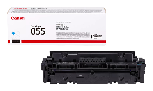 Original Canon 055 Cyan Toner Cartridge - image 1
