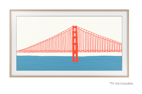 Samsung Customisable Modern Teak Bezel for The Frame 55 - image 2