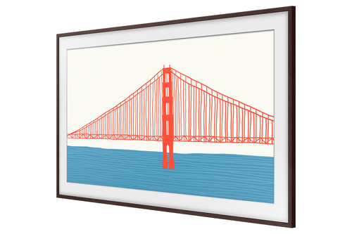 Samsung The Frame lijst 55 inch Walnoot, afbeelding 3