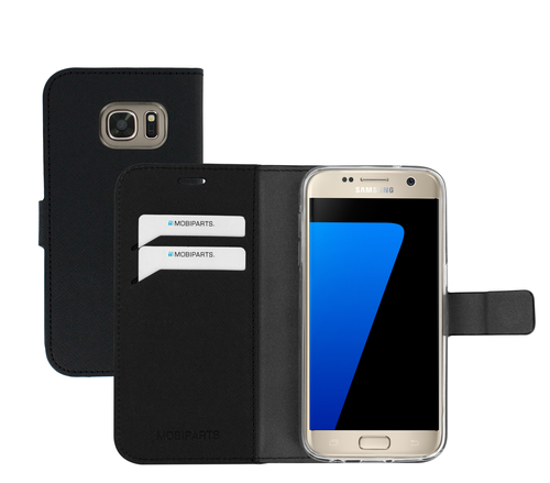 Mobiparts Saffiano Wallet Case Samsung Galaxy S7 Black