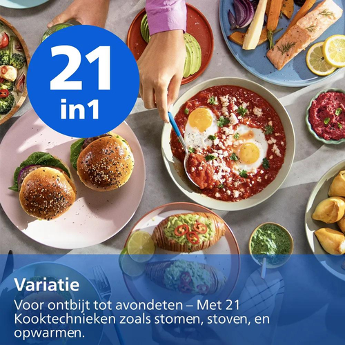 Philips 5000-serie met stoomfunctie - NA547/07 Airfryer Zwart, afbeelding 10