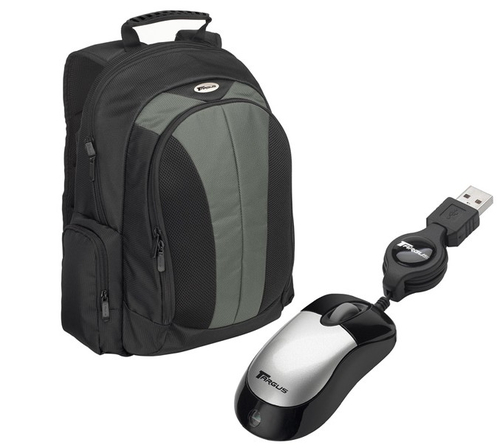 Targus Notebook Backpac & Optical Mouse, Bundle
