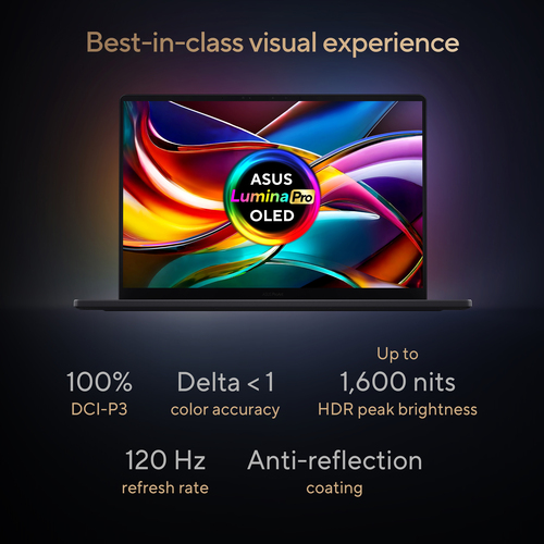 Asus ProArt P16 H7606WR-SE004W OLED 16" Copilot+ Laptop - Nvidia® GeForce Rtx™ 5070 Ti, Amd Ryzen™ AI 9 HX, 2TB SSD, 32 GB RAM - Black - image 5