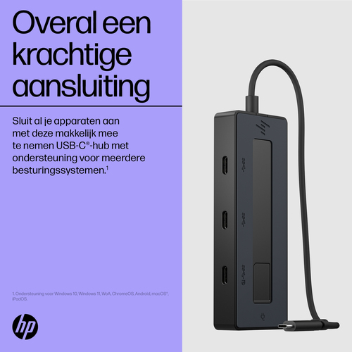HP Universal USB-C Multiport-Hub USB-C dockingstation / handsfreetelefoon Geschikt voor merk (dockingstation): Universeel USB-C Power Delivery – Foto 8 van 10