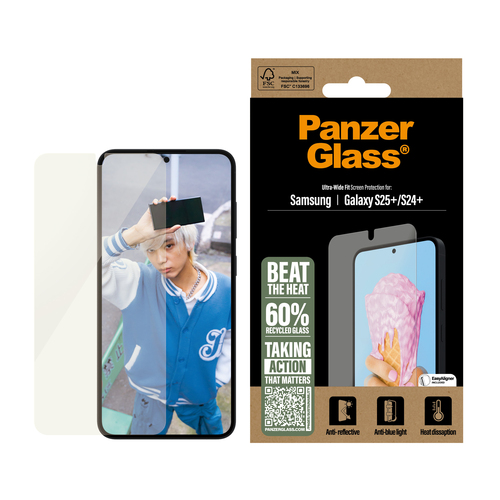 PANZERGLASS ALL-IN-ONE SCREEN PROTECTOR - CLEAR, afbeelding 2