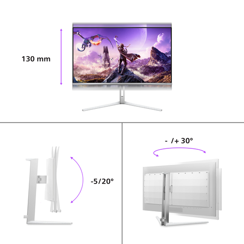 Philips Evnia 8000 32M2N8900 32 3840 x 2160 (4K) HDMI DisplayPort USB-C 240Hz Dockingskærm – billede 3