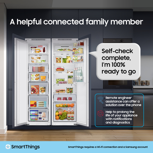 Samsung BRR29600EWW 178cm Integrated In Column SpaceMax Larder Fridge - image 8