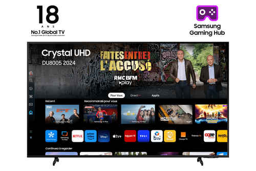 Samsung TU75DU8005K 190.5 cm (75") 4K Ultra HD Smart TV Wi-Fi Black