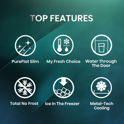 Hisense RQ5P470SYID side-by-side refrigerator Freestanding – image 2