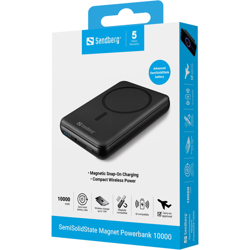 Sandberg SemiSolidState Magnet Powerbank 10000 – image 5