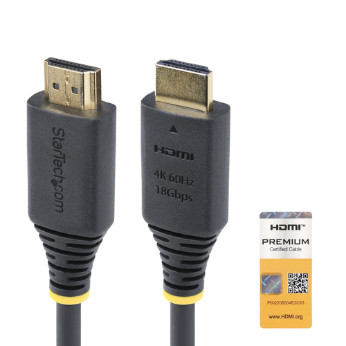 12FT (3.6M) PREMIUM CERTIFIED HIGH SPEED HDMI CABLE, 4K 60HZ/1440P 144HZ, HDR10/