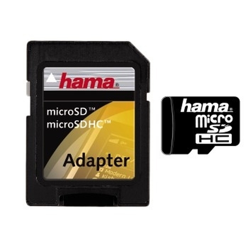 Hama microSDHC 8GB Class 2 & Adapter