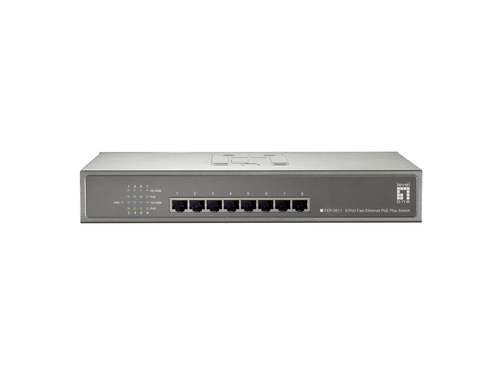LevelOne 8-Port Fast Ethernet PoE Switch, 802.3at/af PoE – image 4
