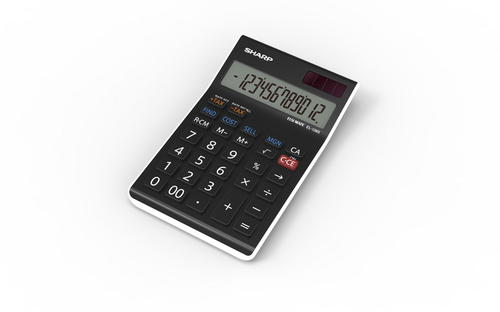 Sharp EL-128CWH calculator Desktop Basic Black