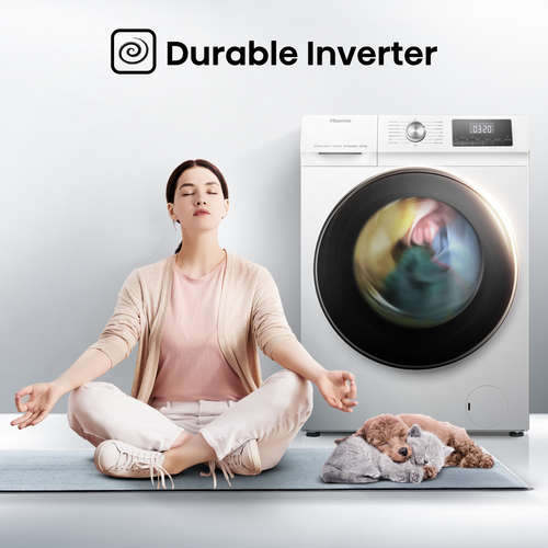 Hisense WDQA1014EVJM washer dryer Freestanding Front-load White – image 6