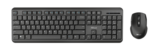 Trust TKM-350 Sæt med mus og tastatur Trådløs Tysk