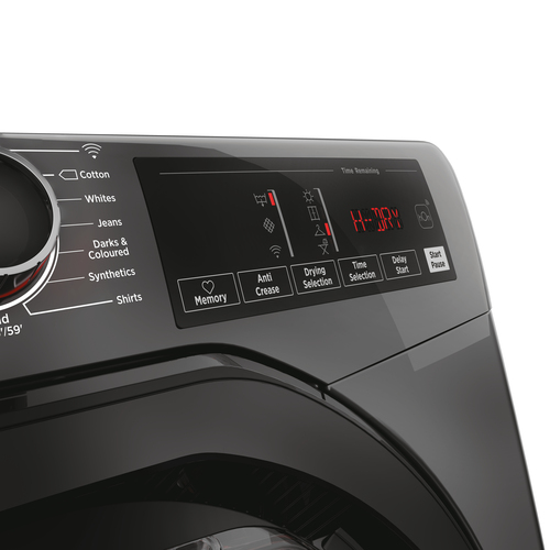 Hoover H-Dry 350 Hre C10TBER-8 WiFi-enabled 10 kg Condenser Tumble Dryer - Graphite, Silver/Grey - image 6