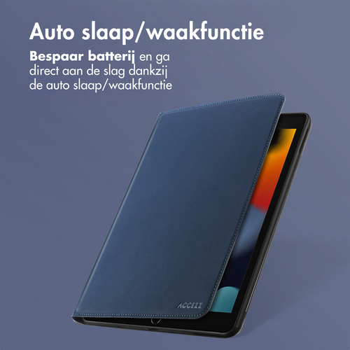 Accezz Classic Tablet Case iPad 9 (2021) / iPad 8 (2020) / iPad 7 (2019) 10.2 inch - Donkerblauw, afbeelding 7