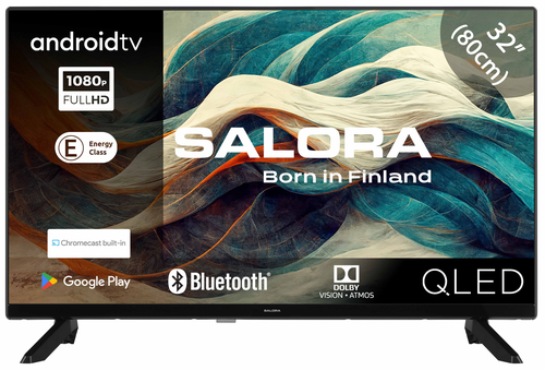 Salora 32QLED320 телевизор 81,3 cm (32") Full HD Smart TV Wi-Fi Черный 200 cd/m²