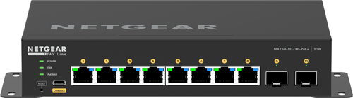 NETGEAR GSM4210PX-100AUS сетевой коммутатор Управляемый L2/L3 Gigabit Ethernet (10/100/1000) Питание по Ethernet (PoE) Черный