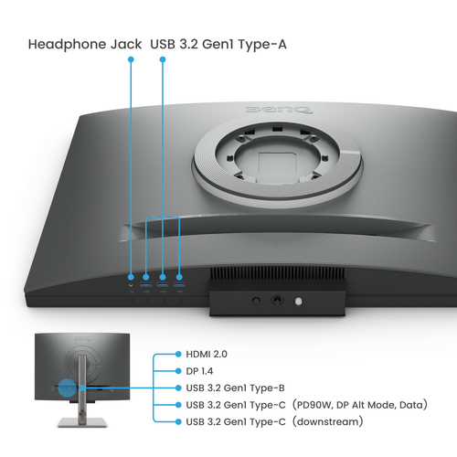 BenQ RD280U 28 in Ips 4K USB-C Height adjustable Programming monitor with MoonHalo backlight - image 6