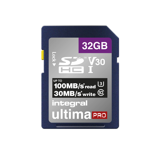 Integral 32GB SDHC UHS-1 U3 CL10 V30 UP TO 100MBS READ 30MBS WRITE – image 2