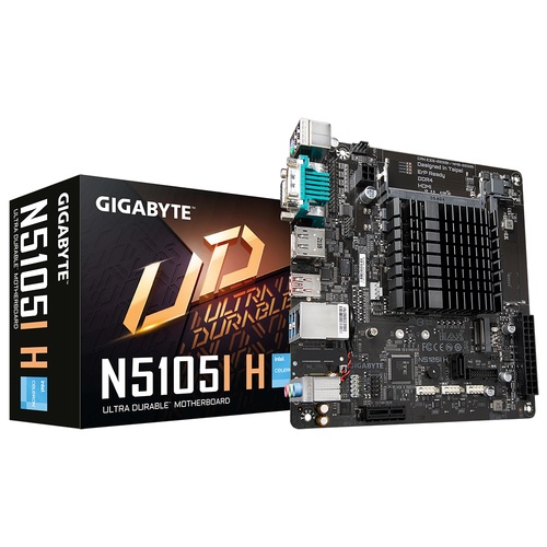 MB GIGABYTE CPU INTEGRADO INTEL CELERON N5105 /2X SO-DIMMDDR4 2400/2133 MHZ /1 HDMI/4XUSB /MINI ITX/GAMA BASICA N5105I H - N5105I H