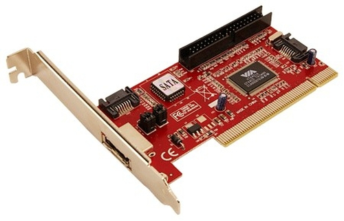 LogiLink PCI interface card e-SATA / S-ATA + IDE 1x