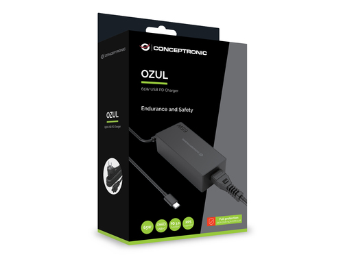 Conceptronic OZUL09BE 65W USB PD Charger – image 3