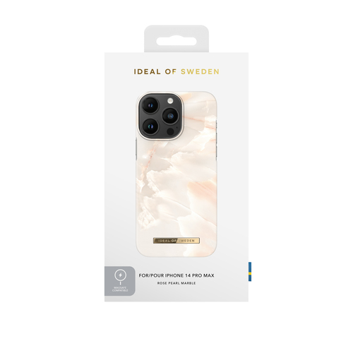 iDeal of Sweden Printed Case MagSafe iPhone 14 Pro Max Rose Pearl Marble – image 4