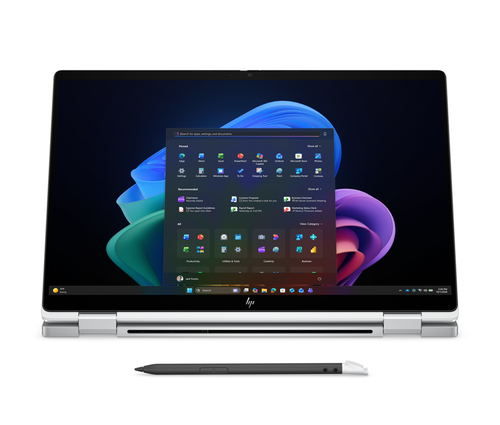 Product image: HP EliteBook X Flip G2i 14 inch Notebook Next Gen AI PC Copilot+ PC Intel Core Ultra 7 356H Hybrid (2-in-1) 35.6 cm (14") Touchscreen WUXGA 32 GB LPDDR5x-SDRAM 1 TB SSD Wi-Fi 7 (802.11be) Windows 11 Pro Silver
