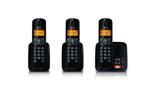 Philips CD1863B DECT telephone Caller ID Black