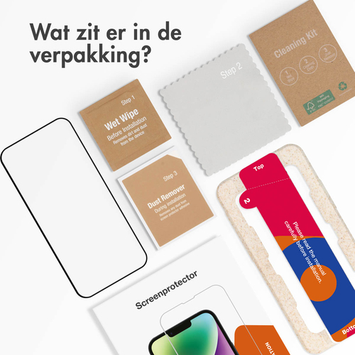 Accezz Triple Strong Full Cover Glas Screenprotector met applicator Samsung Galaxy A54 / S23 FE Tablet screenprotector Transparant, afbeelding 6