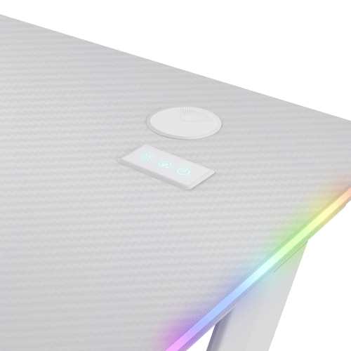 Trust GXT709 Luminus RGB Gaming-Schreibtisch Weiß – Foto 7 von 10