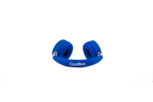 CoolBox COO-AUB-12BL headphones/headset Wired & Wireless Head-band Calls/Music Bluetooth Blue, White – image 4