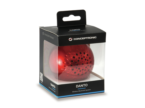 Conceptronic DANTO Wireless Bluetooth Speaker, red – image 3