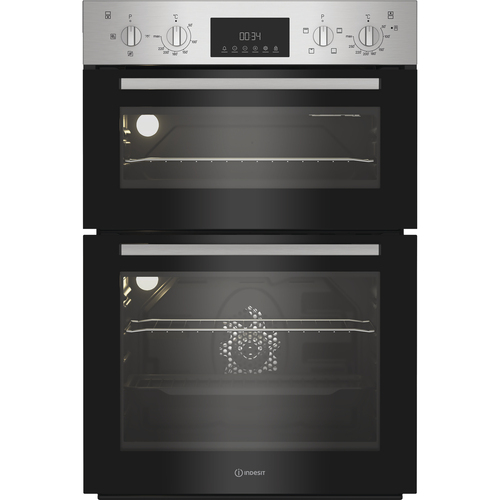 Indesit Dii 10D IX Built In Electric Double Oven - Stainless Steel - A/A Rated, Stainless Steel - image 1