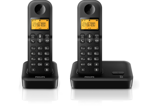 Philips D1502B/BR telephone Caller ID Black – image 2
