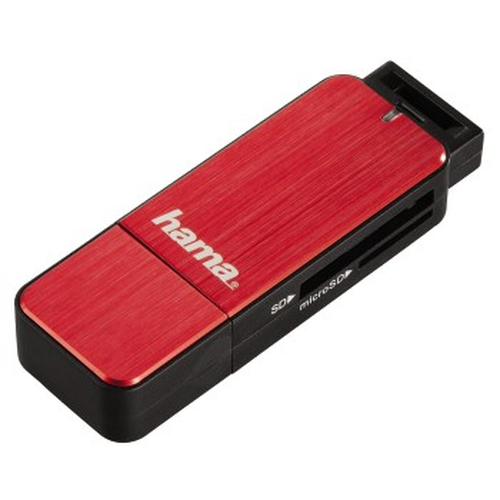 Hama 123902 card reader USB 3.2 Gen 1 (3.1 Gen 1) Black, Red