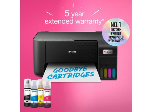 Epson EcoTank ET-2860 All-in-One Wireless Inkjet Printer, Black - image 3