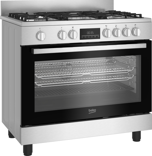 Beko BGM11226EX Freestanding cooker Electric Gas Stainless steel – image 2