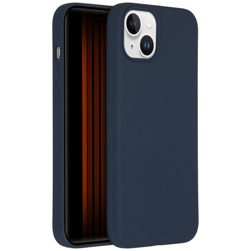 Accezz Liquid Silicone Backcover met MagSafe iPhone 15 Plus Telefoonhoesje Blauw