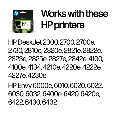 HP 305XL Original Ink Cartridge High Yield Black 3YM62AE - image 2